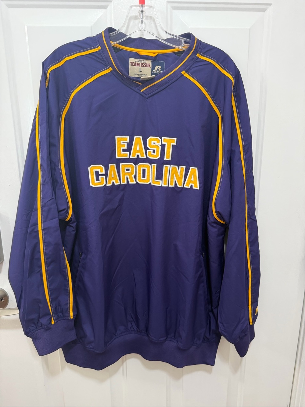 Russell Vintage East Carolina University Pirates Pullover Windbreaker Jacket L